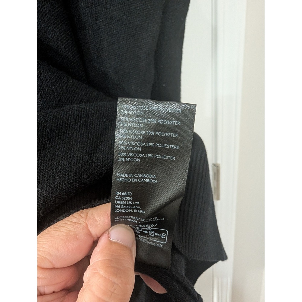 Maeve Anthropologie, Medium, Mock Neck Black Oversized Sweater, Classic - Picture 3 of 6